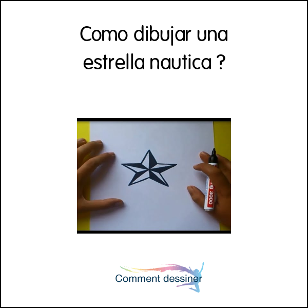 Como dibujar una estrella nautica